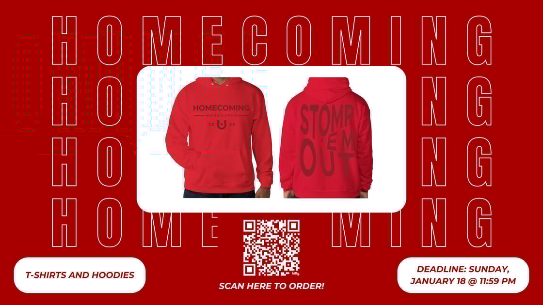 Buy your 2026 Homecoming Shirt today! (Presentation)
