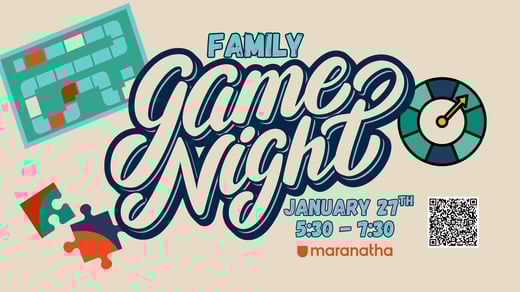 Family Game Night Banner Option