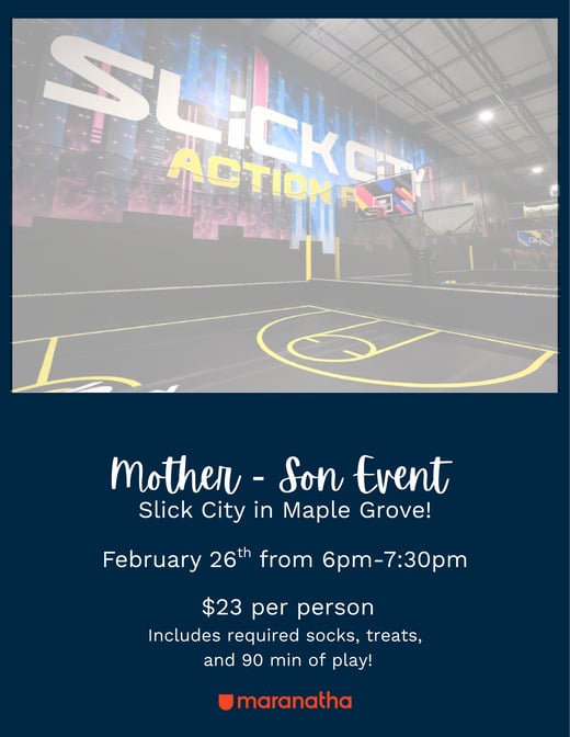 Mother Son Event Banner (8.5 x 11 in)